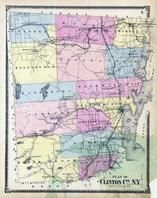 Clinton County Map, Clinton County 1869